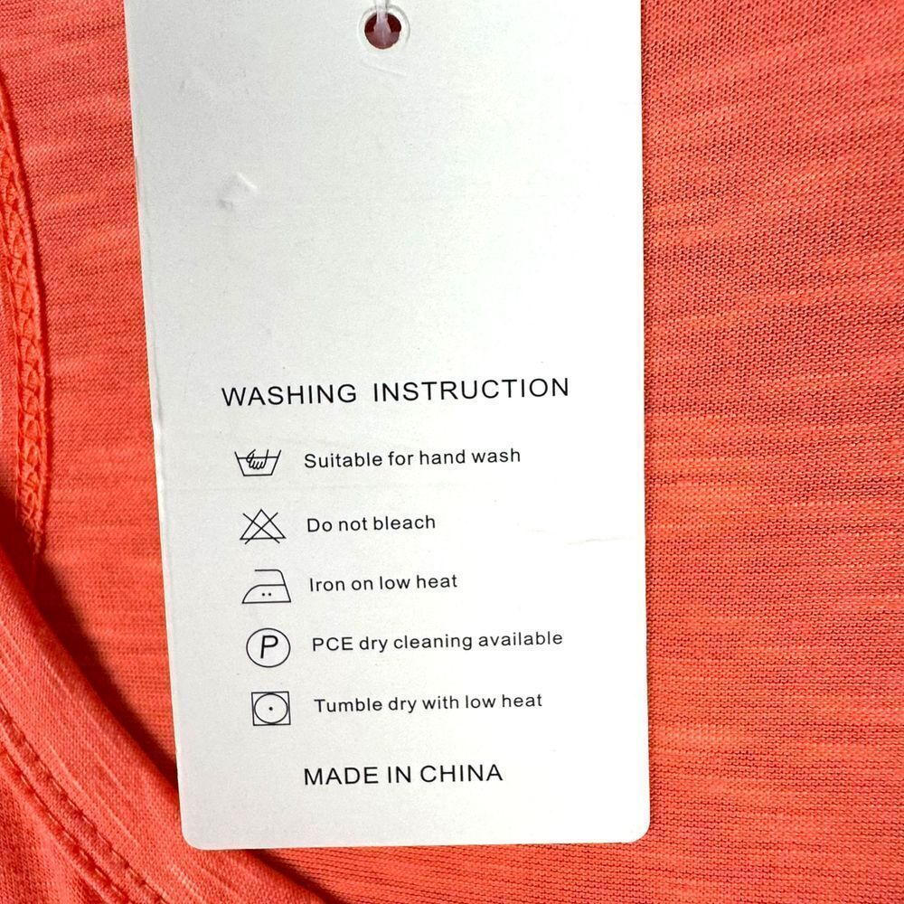 La Mode NWT Women's Vibrant Coral Racerback Tank Dress Size XL Beach Cruise - Picture 6 of 8